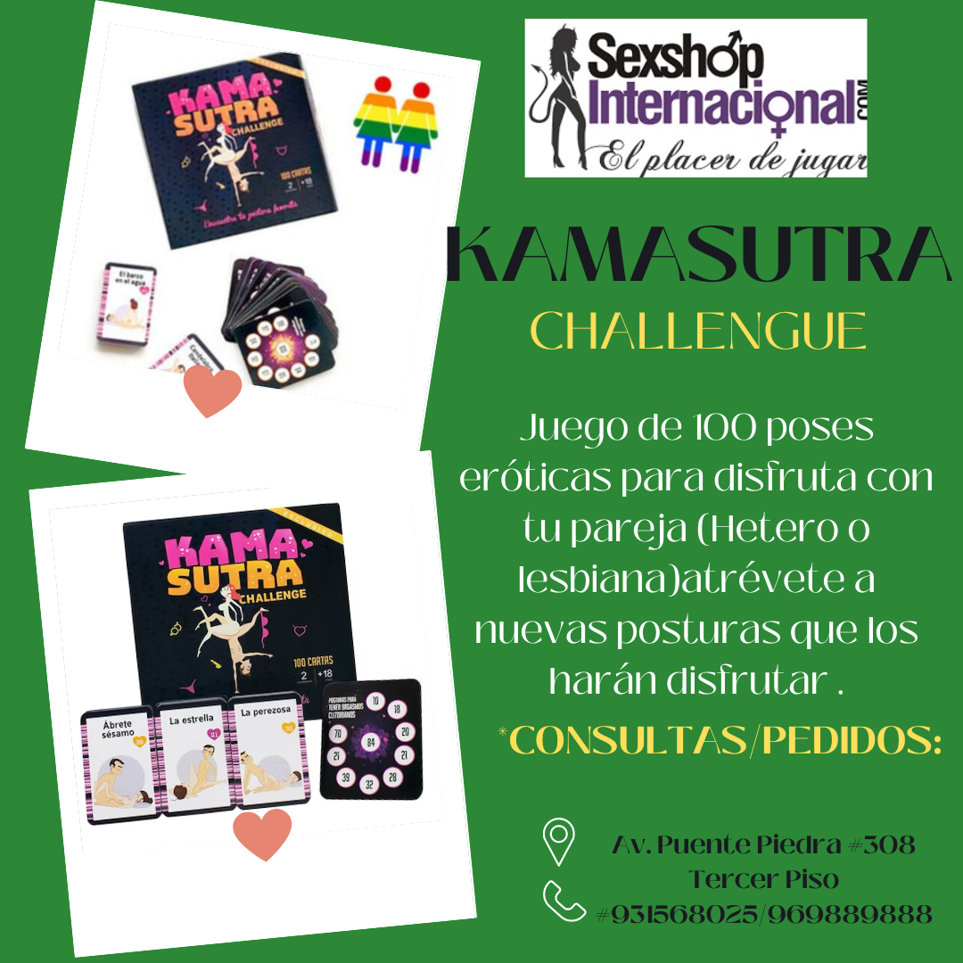 KAMASUTRA CHALLENGUE JUEGO DE CARTAS CON POSTURAS EROTICAS